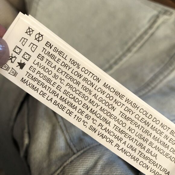 FOREVER 21 JEAN SKIRT SIZE 29 MINI BUTTON FLY CUT OFF LIGHT WASH DENIM POCKETS - Picture 6 of 6